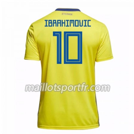 Maillot de Foot Suède Ibrahimovic 10 Domicile Coupe du monde 2018
